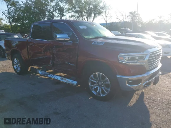 ✅ 2021 Ram 1500 Longhorn • VIN: 1C6SRFKT4MN699772 • Lot: 45075588. Wystawiony na IAAI z przebiegiem 72 649 mil. Bezpłatny archiwum sprzedaży aukcyjnych z USA i szczegółowy raport historii pojazdu na DreamBid. Zdjęcie 1.