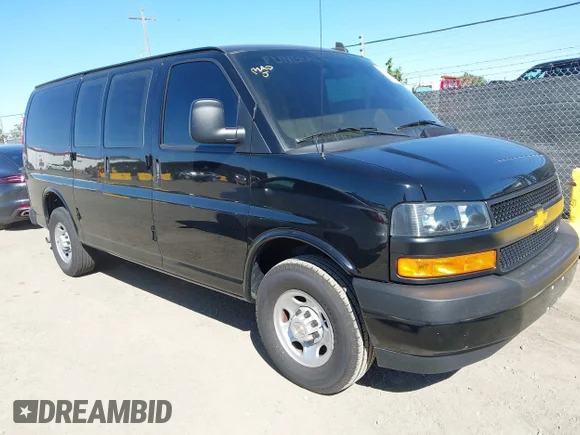 ✅ 2023 Chevrolet Express Cargo • VIN: 1GCWGAFP0P1169326 • Лот: 44768788. Опубліковано раніше на IAAI з пробігом 31 245 миль. Безкоштовний доступ до архіву аукціонних продажів зі США та докладний звіт про історію автомобіля на DreamBid. Зображення 1.