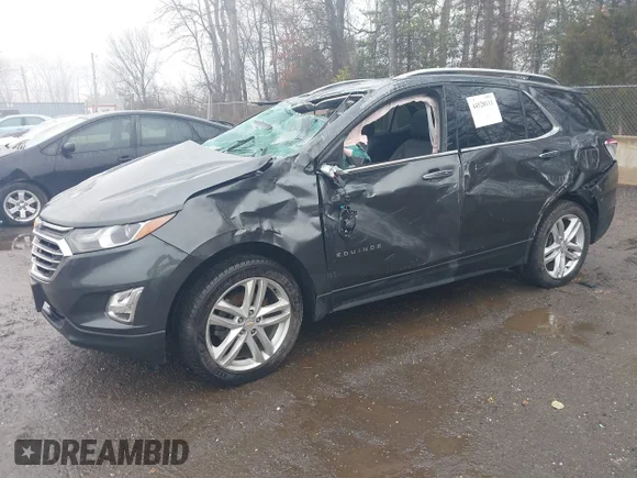 ✅ 2018 Chevrolet Equinox Premier • VIN: 2GNAXWEX9J6147586 • Lot: 44528111. Wystawiony na IAAI z przebiegiem 76 125 mil. Bezpłatny archiwum sprzedaży aukcyjnych z USA i szczegółowy raport historii pojazdu na DreamBid. Zdjęcie 2.