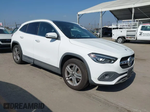 ✅ 2021 Mercedes-Benz GLA 250 • VIN: W1N4N4GB3MJ159282 • Lot: 45008114. Listed on IAAI with 104,678 mi. Free auction sales archive from the USA and detailed vehicle history report at DreamBid. Image 1.