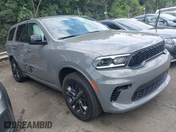 ✅ 2025 Dodge Durango GT • VIN: 1C4RDHDG8SC550002 • Lot: 45200247. Wystawiony na IAAI z przebiegiem 8 090 mil. Bezpłatny archiwum sprzedaży aukcyjnych z USA i szczegółowy raport historii pojazdu na DreamBid. Zdjęcie 1.