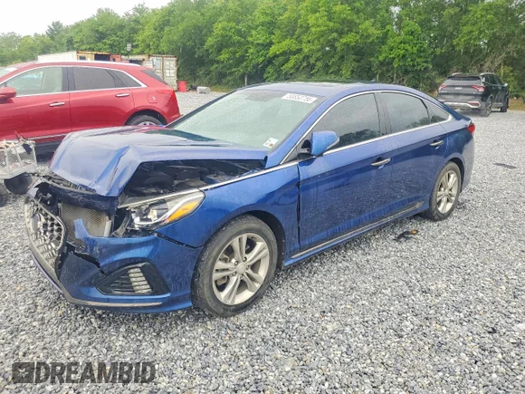 ✅ 2018 Hyundai Sonata Sport Plus • VIN: 5NPE34AF9JH722787 • Lot: 50853756. Listed on Copart with 138,607 mi. Free auction sales archive from the USA and detailed vehicle history report at DreamBid. Image 1.