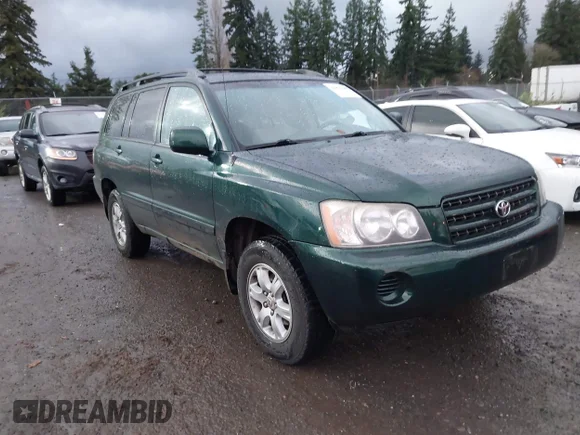 ✅ 2003 Toyota Highlander • VIN: JTEHD21A630023891 • Lot: 43875489. Listed on IAAI with 135,859 mi. Free auction sales archive from the USA and detailed vehicle history report at DreamBid. Image 1.