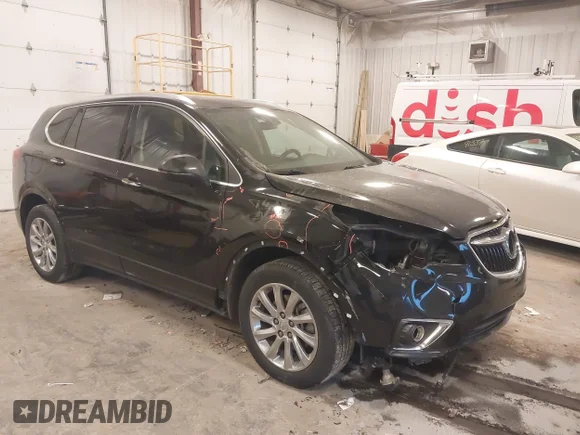 ✅ 2019 Buick Envision Essence • VIN: LRBFX2SA9KD088337 • Lot: 43982061. Listed on IAAI with 141,420 mi. Free auction sales archive from the USA and detailed vehicle history report at DreamBid. Image 1.