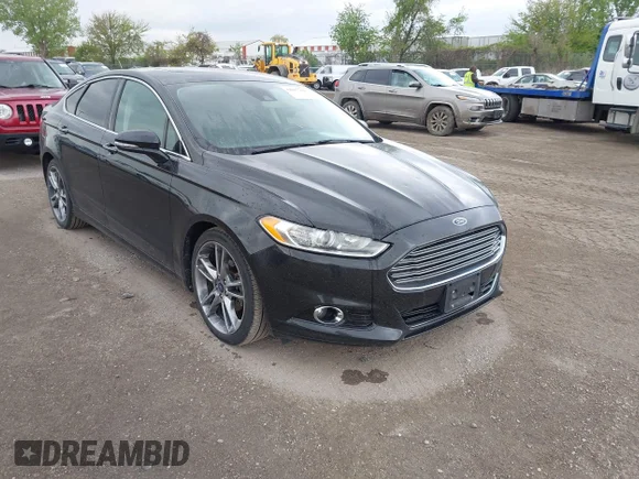 ✅ 2013 Ford Fusion Titanium • VIN: 3FA6P0D93DR388738 • Лот: 44997764. Опубликован ранее на IAAI с пробегом 101 388 миль. Бесплатный доступ к архиву аукционных продаж из США и подробный отчёт об истории автомобиля на DreamBid. Изображение 1.