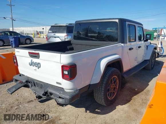 ✅ 2021 Jeep Gladiator Overland • VIN: 1C6HJTFG1ML538577 • Lot: 43717491. Wystawiony na IAAI z przebiegiem 61 506 mil. Bezpłatny archiwum sprzedaży aukcyjnych z USA i szczegółowy raport historii pojazdu na DreamBid. Zdjęcie 4.