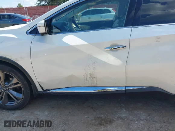 ✅ 2021 Nissan Murano Platinum • VIN: 5N1AZ2DJ6MC122743 • Lot: 43353234. Wystawiony na IAAI z przebiegiem 92 151 mil. Bezpłatny archiwum sprzedaży aukcyjnych z USA i szczegółowy raport historii pojazdu na DreamBid. Zdjęcie 6.