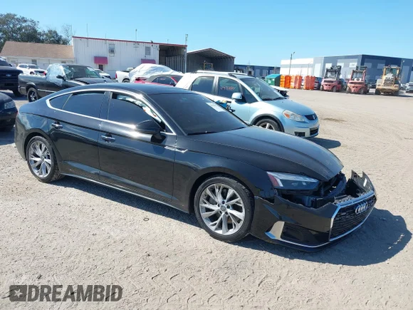 ✅ 2020 Audi A5 Sportback Premium Plus • VIN: WAUCNCF5XLA003972 • Lot: 44358187. Listed on IAAI with 111,058 mi. Free auction sales archive from the USA and detailed vehicle history report at DreamBid. Image 1.