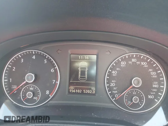 ✅ 2012 Volkswagen Passat SE • VIN: 1VWBP7A35CC084614 • Lot: 44218751. Listed on IAAI with 156,102 mi. Free auction sales archive from the USA and detailed vehicle history report at DreamBid. Image 7.