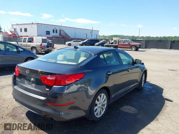 ✅ 2015 Kia Optima LX • VIN: 5XXGM4A76FG500600 • Lot: 45282621. Wystawiony na IAAI z przebiegiem 103 373 mil. Bezpłatny archiwum sprzedaży aukcyjnych z USA i szczegółowy raport historii pojazdu na DreamBid. Zdjęcie 4.