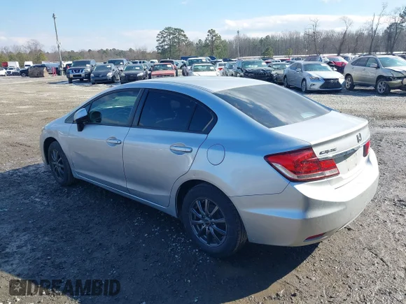 ✅ 2013 Honda Civic LX • VIN: 19XFB2F59DE049651 • Lot: 44367037. Wystawiony na IAAI z przebiegiem 98 439 mil. Bezpłatny archiwum sprzedaży aukcyjnych z USA i szczegółowy raport historii pojazdu na DreamBid. Zdjęcie 3.