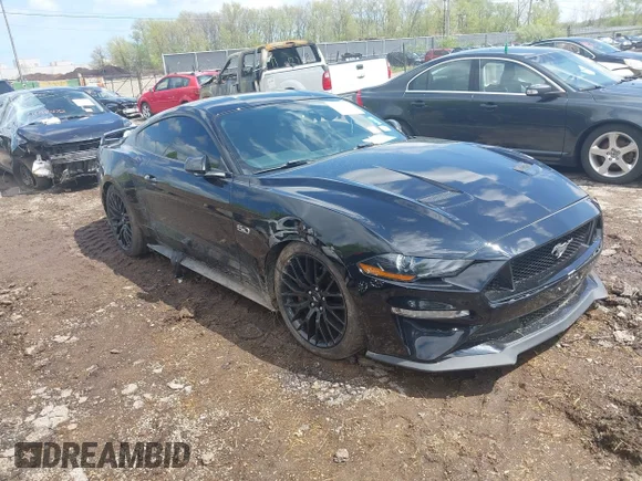✅ 2019 Ford Mustang GT Premium • VIN: 1FA6P8CF7K5166077 • Lot: 44975224. Listed on IAAI with 47,328 mi. Free auction sales archive from the USA and detailed vehicle history report at DreamBid. Image 1.