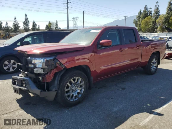 ✅ 2022 Nissan Frontier SV • VIN: 1N6ED1FJ9NN637623 • Lot: 57306685. Listed on Copart with 23,446 mi. Free auction sales archive from the USA and detailed vehicle history report at DreamBid. Image 1.