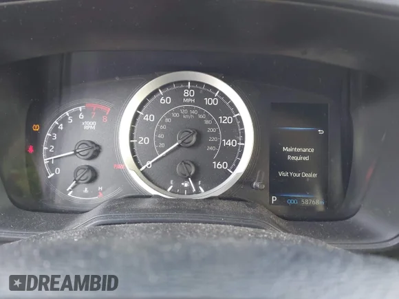 ✅ 2020 Toyota Corolla LE • VIN: JTDEPRAEXLJ054372 • Lot: 44253953. Listed on IAAI with 58,768 mi. Free auction sales archive from the USA and detailed vehicle history report at DreamBid. Image 7.