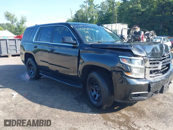 ✅ 2019 Chevrolet Tahoe Commercial • VIN: 1GNSKDEC8KR399680 • Lot: 41658788. Listed on IAAI with 71,768 mi. Free auction sales archive from the USA and detailed vehicle history report at DreamBid. Image 1.