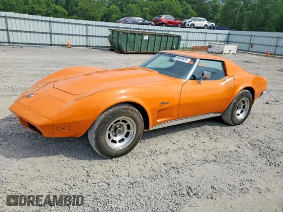 ✅ 1973 Chevrolet Corvette • VIN: 1Z37J3S410252 • Лот: 54648526. Опубліковано раніше на Copart з пробігом 71 054 миль. Безкоштовний доступ до архіву аукціонних продажів зі США та докладний звіт про історію автомобіля на DreamBid. Зображення 1.