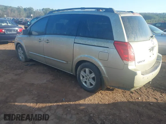 ✅ 2004 Nissan Quest SL • VIN: 5N1BV28U34N356007 • Lot: 43999411. Wystawiony na IAAI z przebiegiem 280 322 mil. Bezpłatny archiwum sprzedaży aukcyjnych z USA i szczegółowy raport historii pojazdu na DreamBid. Zdjęcie 3.