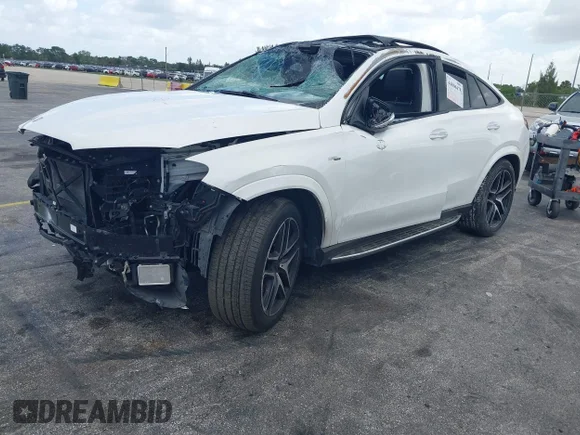 ✅ 2024 Mercedes-Benz GLE 53 AMG • VIN: 4JGFD6BB2RB219216 • Лот: 44806478. Опубликован ранее на IAAI с пробегом 34 248 миль. Бесплатный доступ к архиву аукционных продаж из США и подробный отчёт об истории автомобиля на DreamBid. Изображение 2.