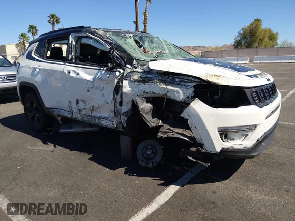 ✅ 2018 Jeep Compass Latitude • VIN: 3C4NJCBB4JT327248 • Lot: 44552957. Listed on IAAI with 78,911 mi. Free auction sales archive from the USA and detailed vehicle history report at DreamBid. Image 1.