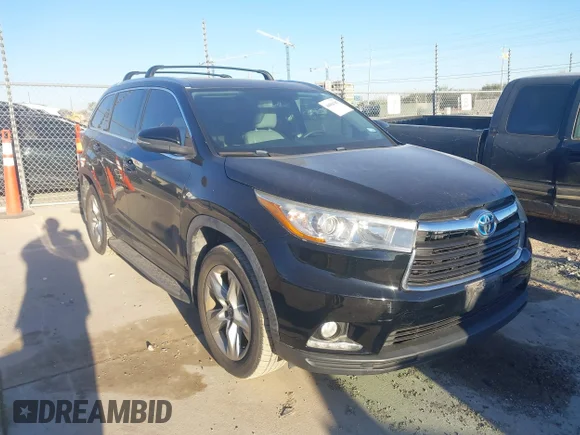 ✅ 2016 Toyota Highlander Limited • VIN: 5TDDCRFH2GS019120 • Lot: 44054787. Wystawiony na IAAI z przebiegiem 110 295 mil. Bezpłatny archiwum sprzedaży aukcyjnych z USA i szczegółowy raport historii pojazdu na DreamBid. Zdjęcie 1.