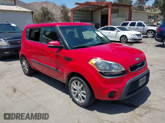 ✅ 2013 Kia Soul + • VIN: KNDJT2A65D7555825 • Lot: 45462296. Listed on IAAI with 186,300 mi. Free auction sales archive from the USA and detailed vehicle history report at DreamBid. Image 1.