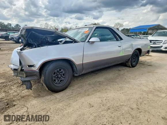 ✅ 1987 Chevrolet El Camino • VIN: 3GCCW80H8HS911116 • Лот: 41848456. Опубликован ранее на Copart с пробегом 62 220 миль. Бесплатный доступ к архиву аукционных продаж из США и подробный отчёт об истории автомобиля на DreamBid. Изображение 1.