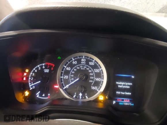 ✅ 2020 Toyota Corolla LE • VIN: JTDEPRAEXLJ037409 • Lot: 44253820. Wystawiony na IAAI z przebiegiem 108 475 mil. Bezpłatny archiwum sprzedaży aukcyjnych z USA i szczegółowy raport historii pojazdu na DreamBid. Zdjęcie 7.