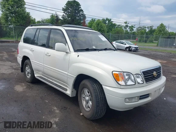 ✅ 2002 Lexus LX 470 • VIN: JTJHT00W423517461 • Лот: 45340956. Опубліковано раніше на IAAI з пробігом 109 204 миль. Безкоштовний доступ до архіву аукціонних продажів зі США та докладний звіт про історію автомобіля на DreamBid. Зображення 1.