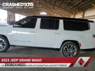 ✅ 2023 Jeep Grand Wagoneer Series III • VIN: 1C4SJSGP7PS500692 • Lot: 71058625. Wystawiony na Copart z przebiegiem 21 614 mil. Bezpłatny archiwum sprzedaży aukcyjnych z USA i szczegółowy raport historii pojazdu na DreamBid. Zdjęcie 18.
