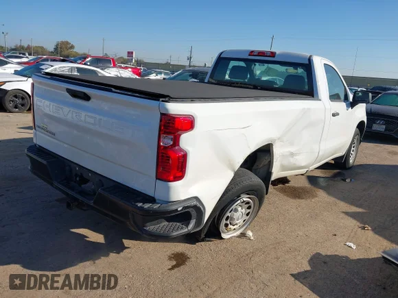 ✅ 2020 Chevrolet Silverado 1500 Work Truck • VIN: 3GCNWAEHXLG142820 • Lot: 43891086. Wystawiony na IAAI z przebiegiem 50 585 mil. Bezpłatny archiwum sprzedaży aukcyjnych z USA i szczegółowy raport historii pojazdu na DreamBid. Zdjęcie 4.