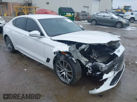 ✅ 2022 Genesis G70 3.3T • VIN: KMTG54TE5NU088298 • Lot: 44638699. Listed on IAAI with 54,008 mi. Free auction sales archive from the USA and detailed vehicle history report at DreamBid. Image 1.