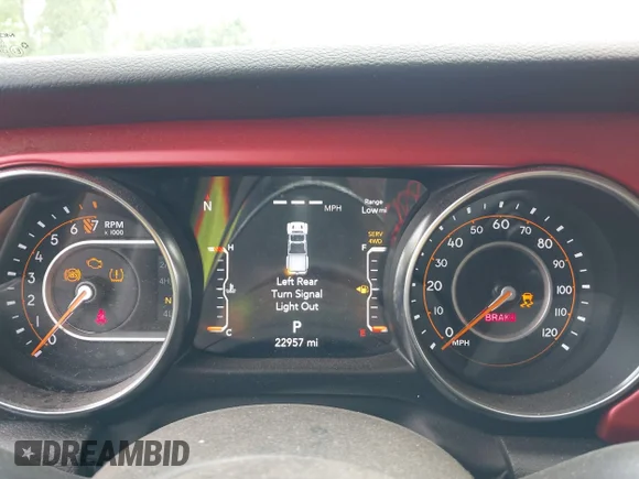 ✅ 2023 Jeep Gladiator Rubicon • VIN: 1C6JJTBG4PL525690 • Lot: 45169100. Listed on IAAI with 22,957 mi. Free auction sales archive from the USA and detailed vehicle history report at DreamBid. Image 7.