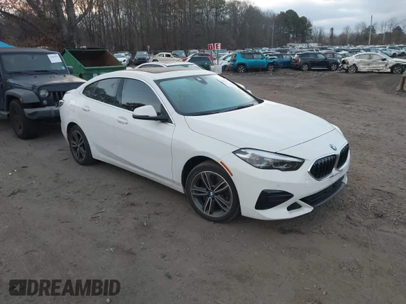 ✅ 2022 BMW 2 Series 228i xDrive • VIN: WBA73AK07N7L24258 • Lot: 43854615. Listed on IAAI with 37,819 mi. Free auction sales archive from the USA and detailed vehicle history report at DreamBid. Image 1.