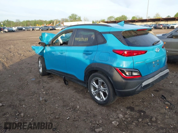 ✅ 2022 Hyundai Kona SEL • VIN: KM8K62AB7NU773448 • Лот: 44923289. Опубліковано раніше на IAAI з пробігом Не вказано. Безкоштовний доступ до архіву аукціонних продажів зі США та докладний звіт про історію автомобіля на DreamBid. Зображення 3.