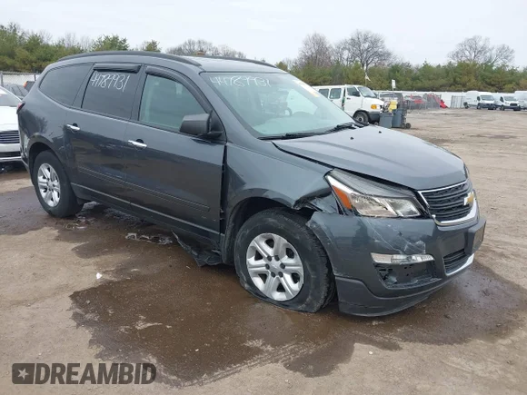 ✅ 2013 Chevrolet Traverse LS • VIN: 1GNKVFKDXDJ119727 • Лот: 44789931. Опубліковано раніше на IAAI з пробігом 114 437 миль. Безкоштовний доступ до архіву аукціонних продажів зі США та докладний звіт про історію автомобіля на DreamBid. Зображення 1.