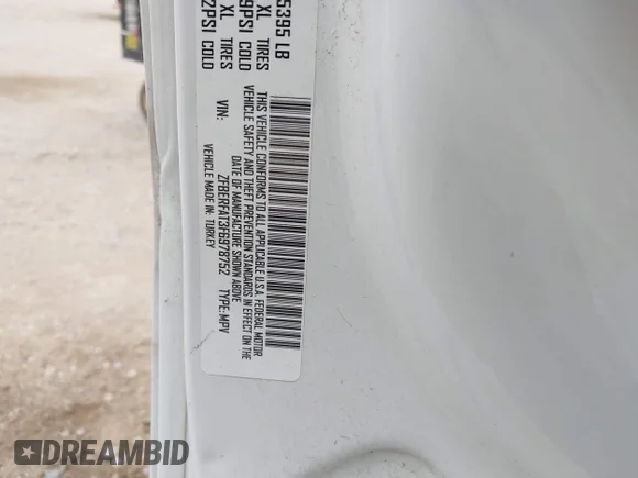 ✅ 2015 Ram ProMaster City Cargo Tradesman • VIN: ZFBERFAT3F6978752 • Лот: 44536387. Опубліковано раніше на IAAI з пробігом 145 538 миль. Безкоштовний доступ до архіву аукціонних продажів зі США та докладний звіт про історію автомобіля на DreamBid. Зображення 9.