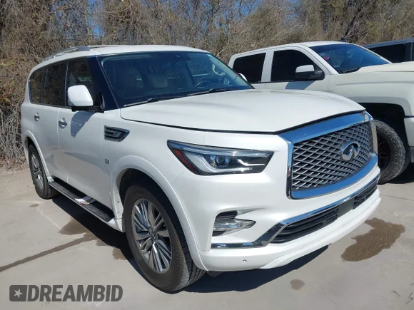 ✅ 2018 Infiniti QX80 • VIN: JN8AZ2NF0J9661757 • Lot: 44436954. Listed on IAAI with 100,159 mi. Free auction sales archive from the USA and detailed vehicle history report at DreamBid. Image 1.