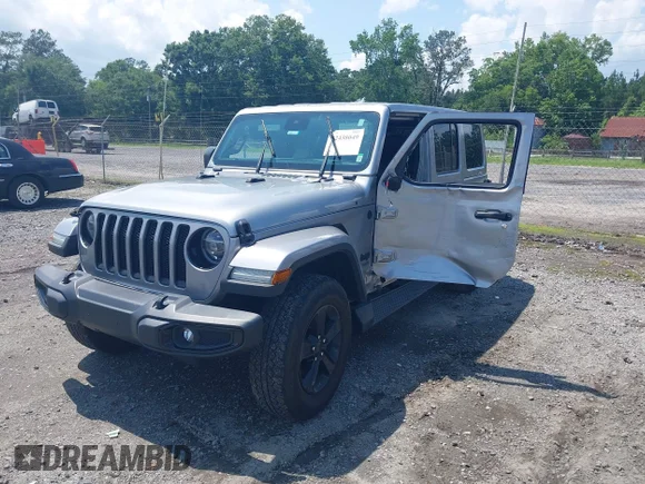 ✅ 2021 Jeep Wrangler Unlimited Sahara • VIN: 1C4HJXEN3MW628845 • Lot: 42438049. Wystawiony na IAAI z przebiegiem 49 970 mil. Bezpłatny archiwum sprzedaży aukcyjnych z USA i szczegółowy raport historii pojazdu na DreamBid. Zdjęcie 2.