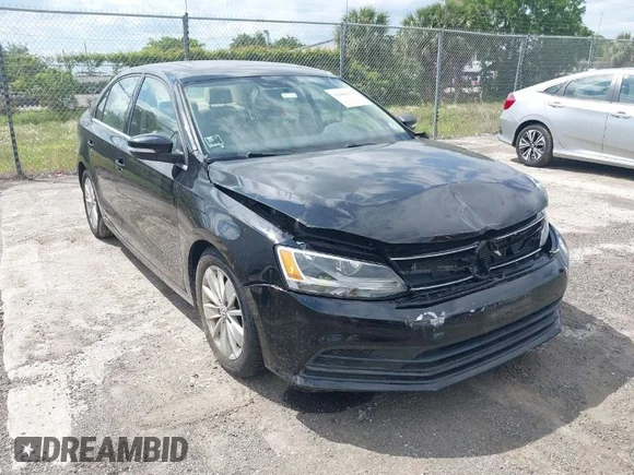 ✅ 2015 Volkswagen Jetta SEL • VIN: 3VWLA7AJ3FM219340 • Lot: 42006170. Listed on IAAI with 84,098 mi. Free auction sales archive from the USA and detailed vehicle history report at DreamBid. Image 1.