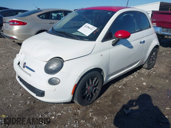 ✅ 2015 FIAT 500 Pop • VIN: 3C3CFFAR2FT612583 • Lot: 41296112. Wystawiony na IAAI z przebiegiem 176 364 mil. Bezpłatny archiwum sprzedaży aukcyjnych z USA i szczegółowy raport historii pojazdu na DreamBid. Zdjęcie 2.
