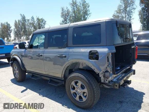 ✅ 2025 Ford Bronco Big Bend • VIN: 1FMDE7BH5SLA77684 • Lot: 45387249. Listed on IAAI with 10,479 mi. Free auction sales archive from the USA and detailed vehicle history report at DreamBid. Image 3.