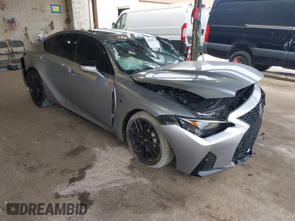 ✅ 2023 Lexus IS 500 F Sport Performance • VIN: JTHAP1D22P5002345 • Лот: 42068473. Опубліковано раніше на IAAI з пробігом 27 998 миль. Безкоштовний доступ до архіву аукціонних продажів зі США та докладний звіт про історію автомобіля на DreamBid. Зображення 1.