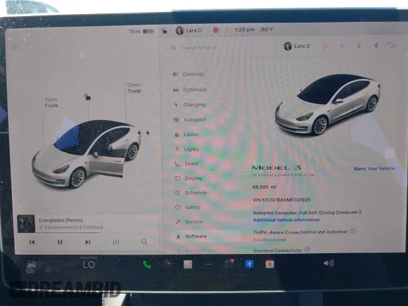 ✅ 2021 Tesla Model 3 Standard Range Plus • VIN: 5YJ3E1EA0MF031925 • Lot: 45137017. Wystawiony na IAAI z przebiegiem 68 565 mil. Bezpłatny archiwum sprzedaży aukcyjnych z USA i szczegółowy raport historii pojazdu na DreamBid. Zdjęcie 7.