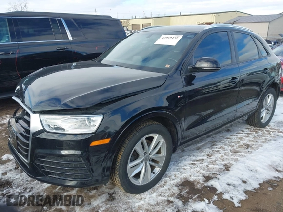 ✅ 2018 Audi Q3 Premium • VIN: WA1ECCFS8JR027042 • Лот: 43919452. Опубликован ранее на IAAI с пробегом 130 415 миль. Бесплатный доступ к архиву аукционных продаж из США и подробный отчёт об истории автомобиля на DreamBid. Изображение 2.
