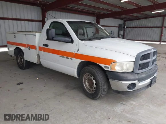 ✅ 2005 Dodge 2500 SLT • VIN: 3D7KR26D05G857075 • Lot: 41780448. Listed on IAAI with 381,865 mi. Free auction sales archive from the USA and detailed vehicle history report at DreamBid. Image 1.