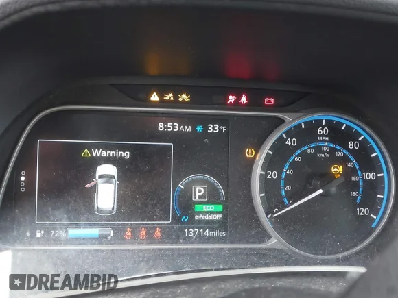 ✅ 2023 Nissan LEAF S • VIN: 1N4AZ1BV4PC559851 • Lot: 44678973. Wystawiony na IAAI z przebiegiem 13 714 mil. Bezpłatny archiwum sprzedaży aukcyjnych z USA i szczegółowy raport historii pojazdu na DreamBid. Zdjęcie 7.