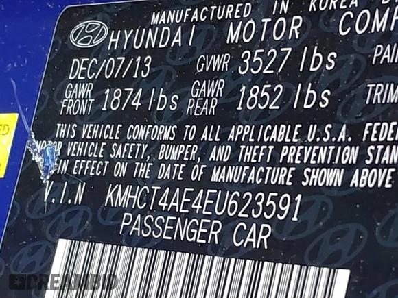 ✅ 2014 Hyundai Accent GLS • VIN: KMHCT4AE4EU623591 • Lot: 44136795. Wystawiony na IAAI z przebiegiem 151 025 mil. Bezpłatny archiwum sprzedaży aukcyjnych z USA i szczegółowy raport historii pojazdu na DreamBid. Zdjęcie 9.