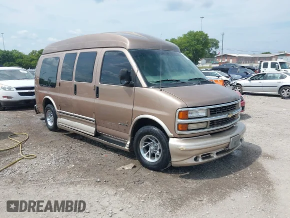 ✅ 2000 Chevrolet Express Cargo YF7 • VIN: 1GBFG15R1Y1265216 • Lot: 42889824. Listed on IAAI with Not provided. Free auction sales archive from the USA and detailed vehicle history report at DreamBid. Image 1.