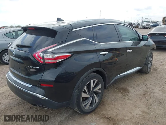 ✅ 2017 Nissan Murano SL • VIN: 5N1AZ2MG6HN195903 • Lot: 44290313. Wystawiony na IAAI z przebiegiem 129 800 mil. Bezpłatny archiwum sprzedaży aukcyjnych z USA i szczegółowy raport historii pojazdu na DreamBid. Zdjęcie 4.