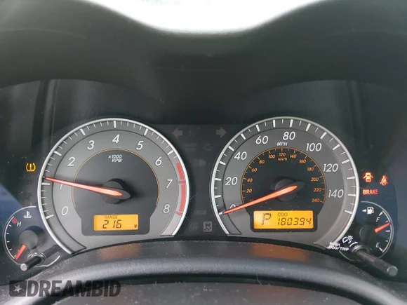 ✅ 2010 Toyota Corolla S • VIN: 2T1BU4EE4AC365264 • Lot: 45204462. Listed on IAAI with 180,394 mi. Free auction sales archive from the USA and detailed vehicle history report at DreamBid. Image 7.